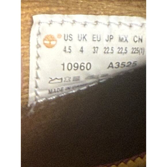 Timberland Wheat 6 Inch Classic Wheat 10960 Youth Boots Size 4.5 - Picture 8 of 8